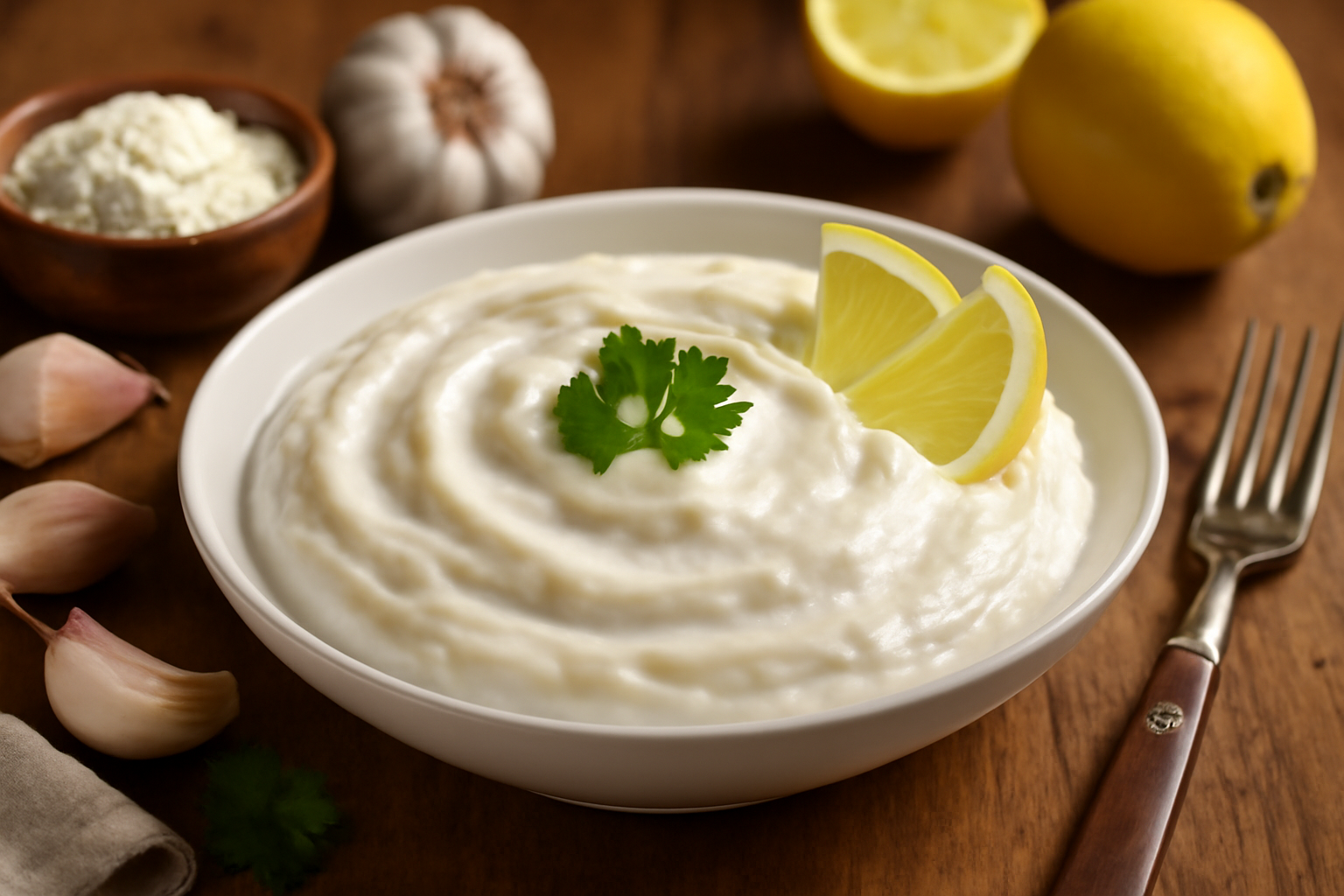 طريقة عمل ثومية بالنشا