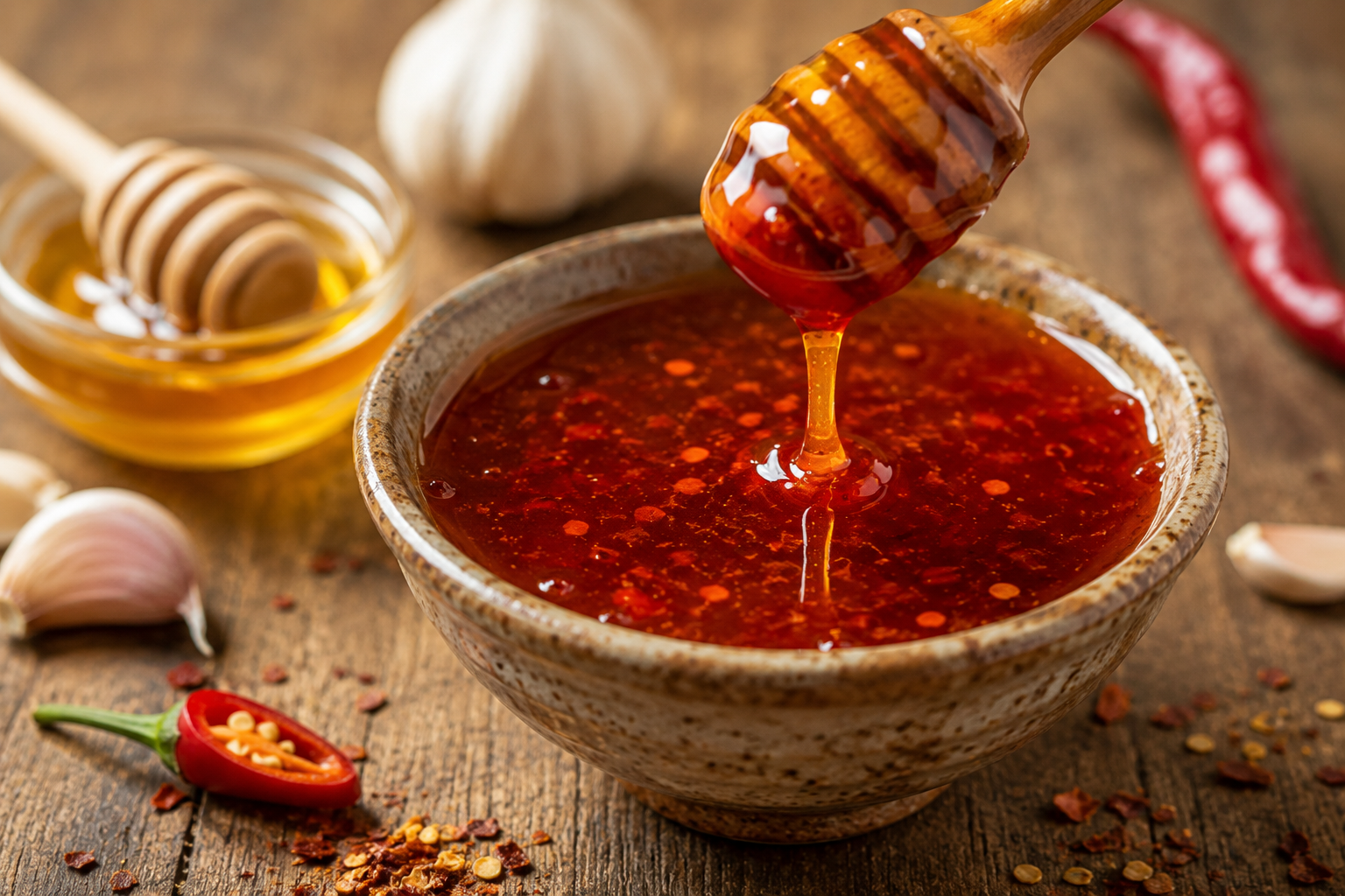 طريقة عمل صلصة العسل الحارة