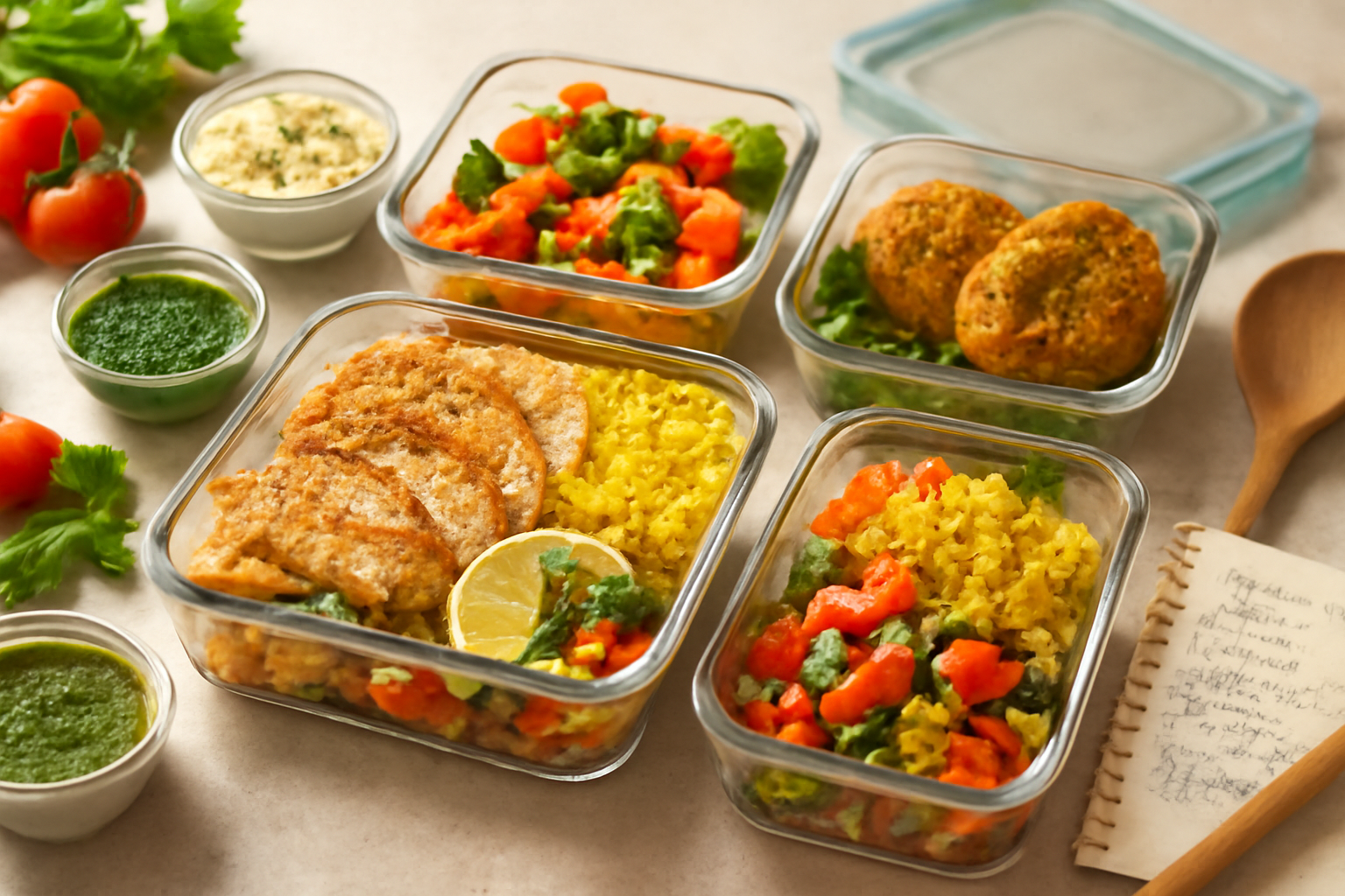 نصائح ذهبية لتحضير وجبات الأسبوع (Meal Prep) بسهولة وسرعة