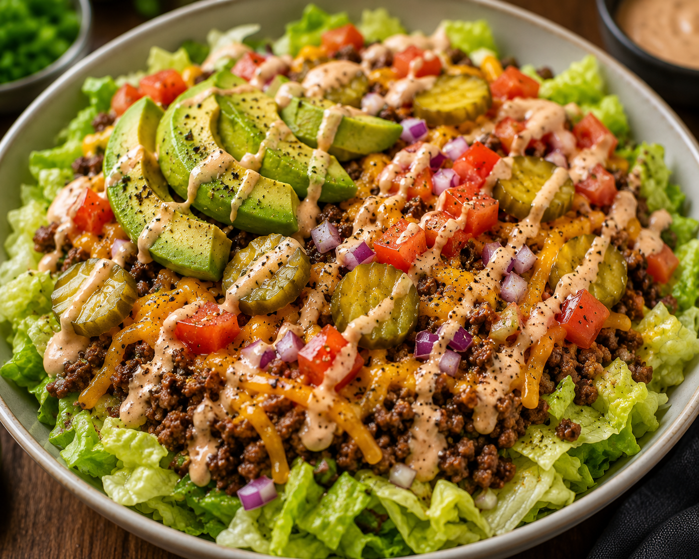 طريقة عمل بوول البرغر بدون خبز (Burger Bowl)
